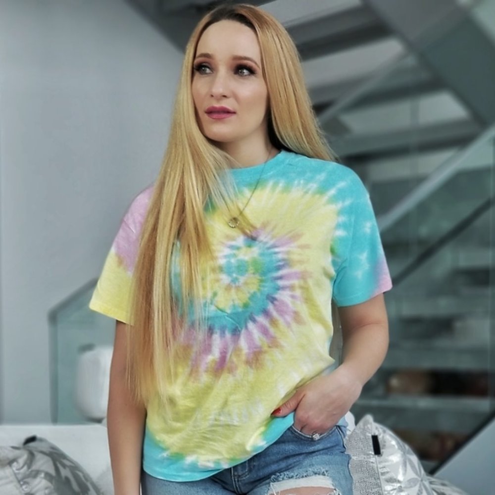 CASUAL DOLLZ Cotton Candy Tie Dye T-Shirt - Picture 3 of 4